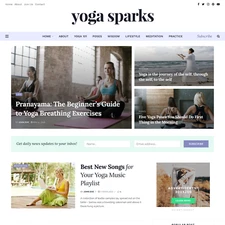 Yoga Blog Website Design with Free VPS Web Hosting and Installation