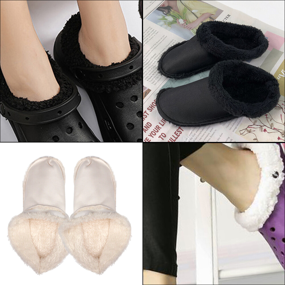 For Replacement Croc Fur Insoles Liners Furry Inserts Croc Shoes Clogs UK image 8