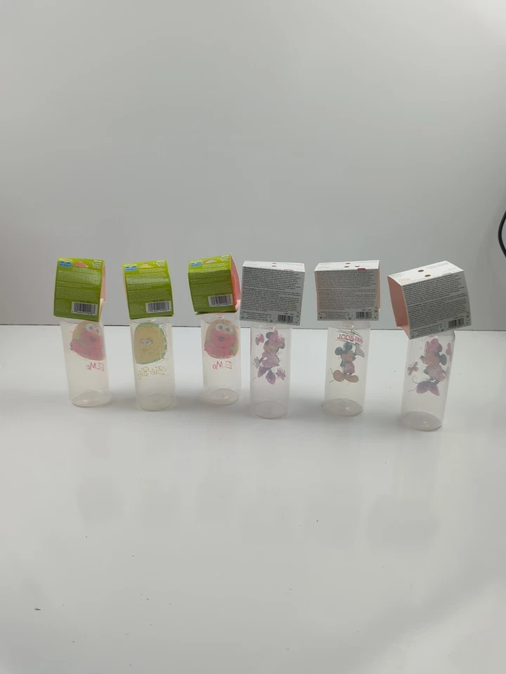 Lote de 3 mamadeiras Sesame Street Beginnings 9 oz Disney Mickey Minnie 9 oz 3 peças - Imagem 2 de 3