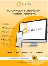 PurePrivacy Subscription for 1 Month  All Platforms  Digital Subscription
