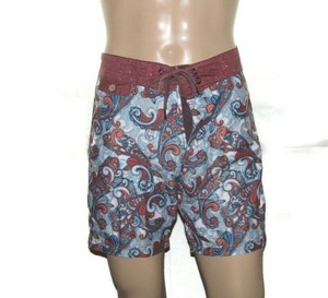 burgundy swim trunks