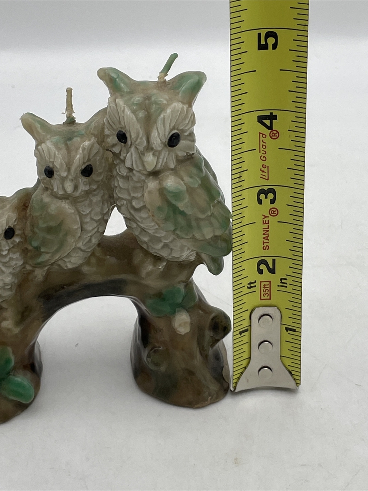 Village Candles Gatlinburg TN Candle Owls sitting on Branch OLO HTF eBay