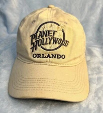 Vintage Planet Hollywood Orlando 1998 Hat Cap Mens One Size Beige Casual Adult