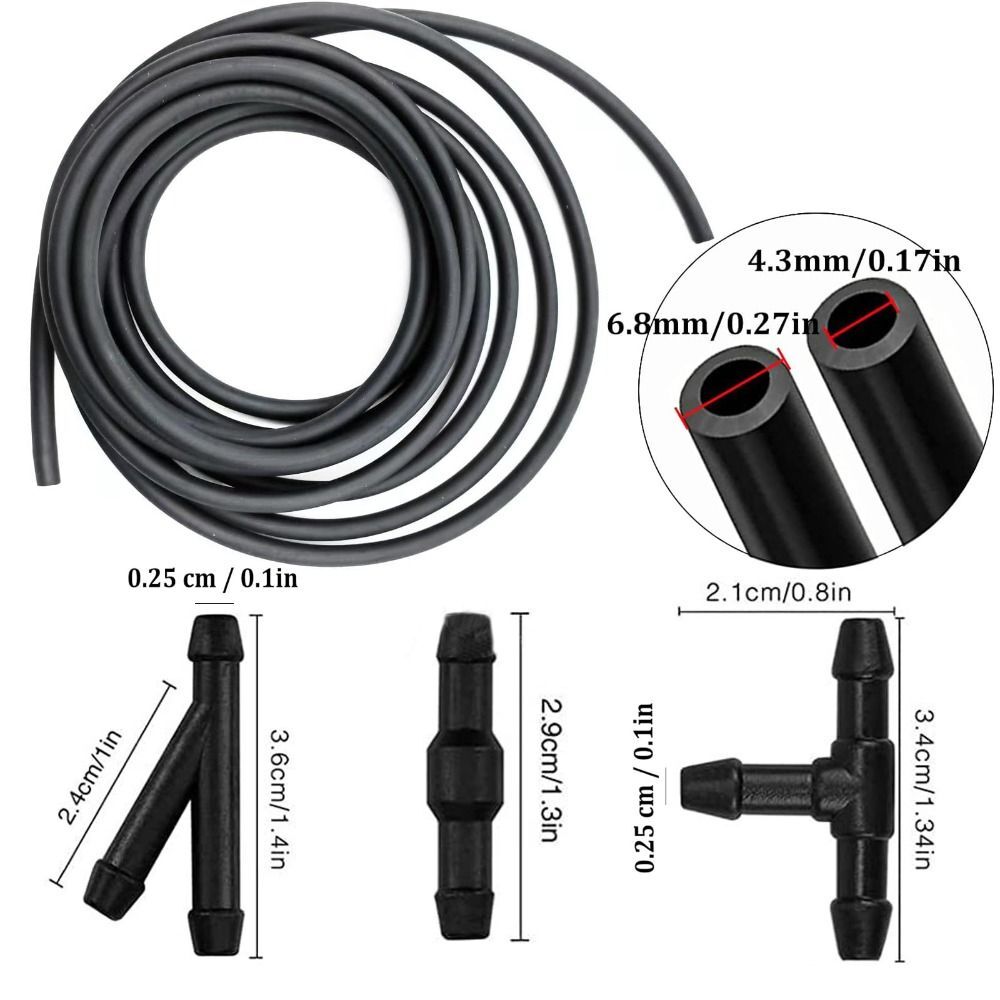 4 Meter Windshield Washer Nozzle Kit Wiper Fluid Car Windshield Washer