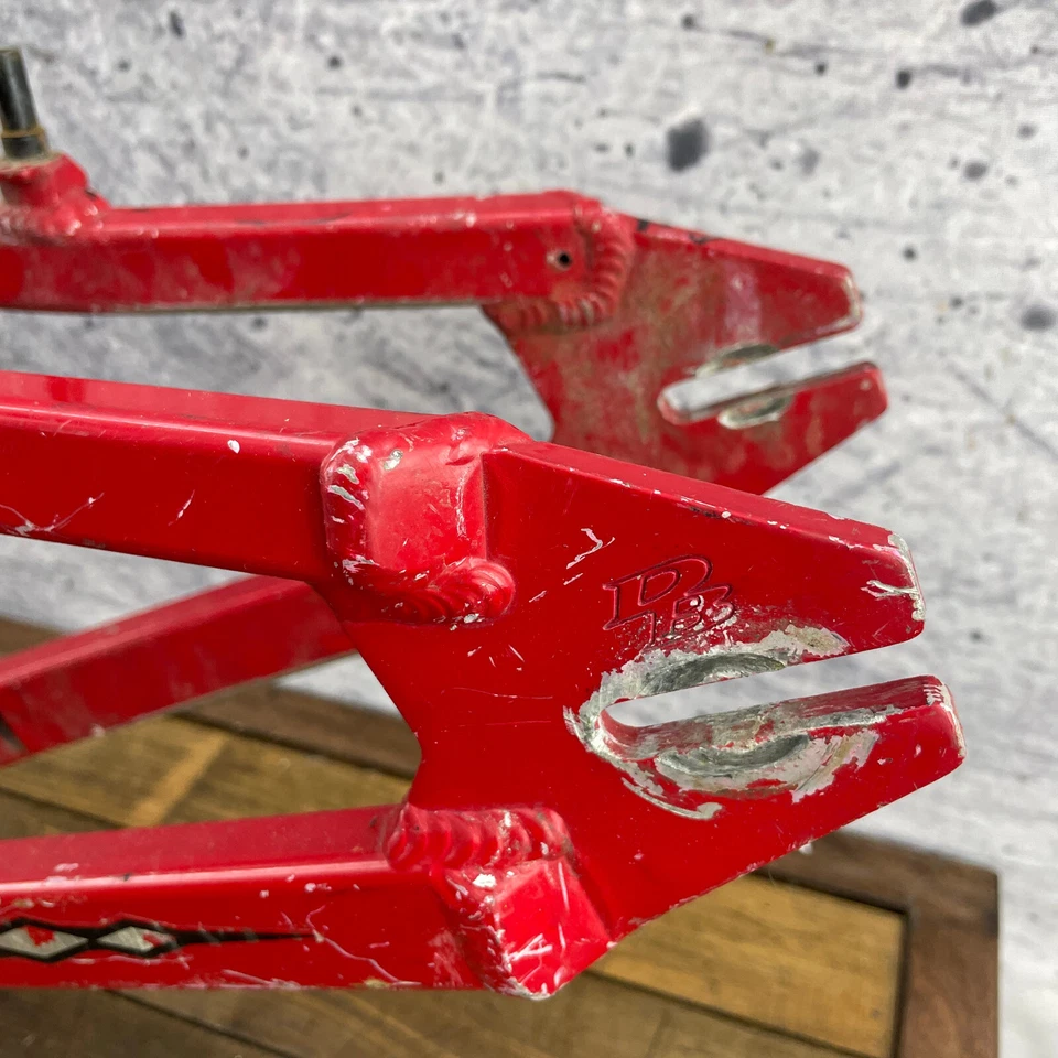 Diamond Back Assault Franko BMX quadro vermelho 7005 liga bicicleta BMX old school 20 pol - Imagem 3 de 4