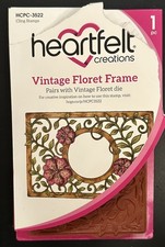 Heartfelt Creations Vintage Floret Frame And Die Stamp - NIB Damaged Packaging