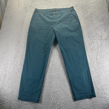 Banana Republic Pant Mens 36x30 Green Cotton Chino Athletic Fit Preppy Classic