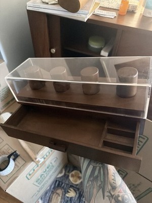 Holme & Hadfield Premium Walnut 4 Slot Watch Box with Accessory Drawer