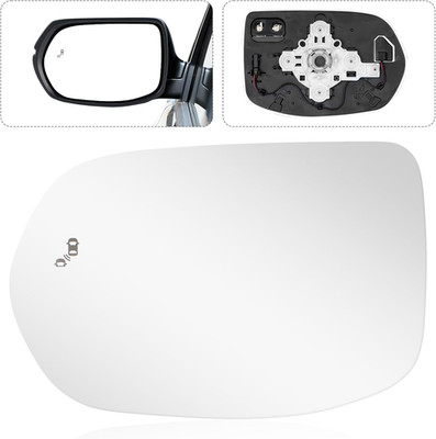 Mirror Glass Compatible with CRV 2017 2018 2019 2020 2021 2022, Left Driver Side