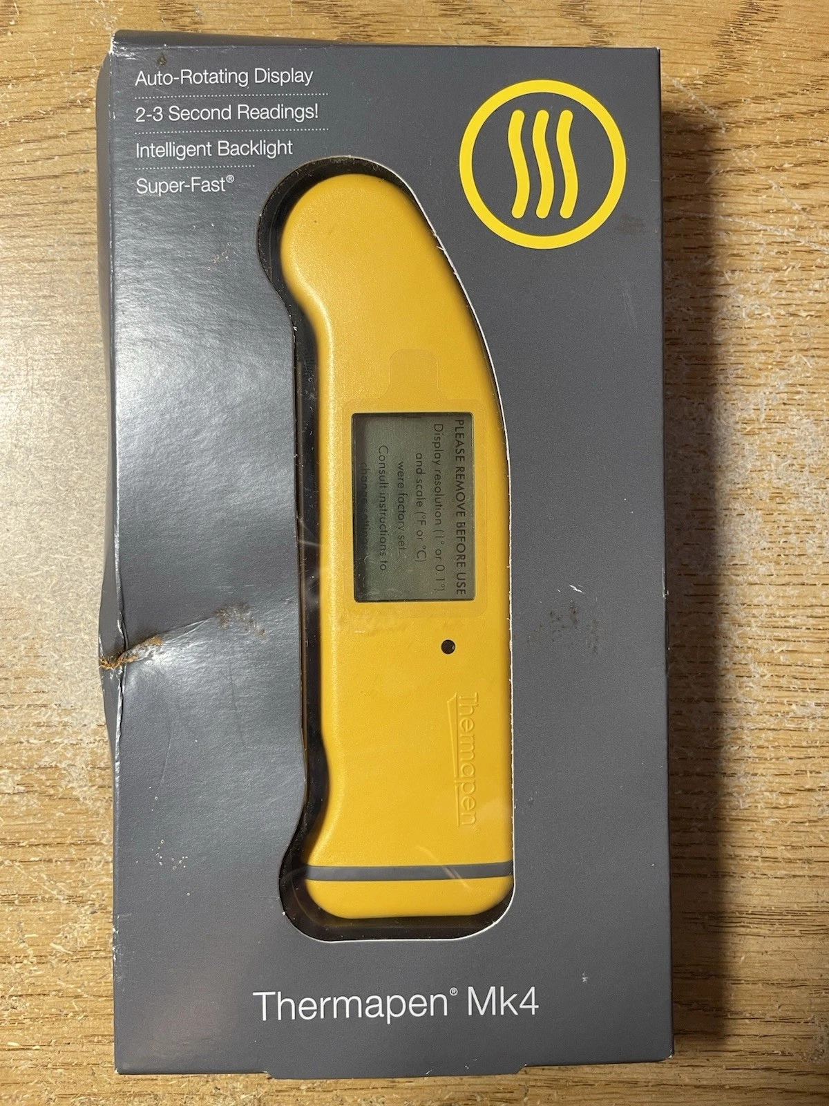 ThermoWorks Super-Fast Thermapen Mk4 Thermometer Yellow THS-234-427 NEW!