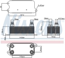NISSENS 90909 Ölkühler, Automatikgetriebe für MERCEDES-BENZ