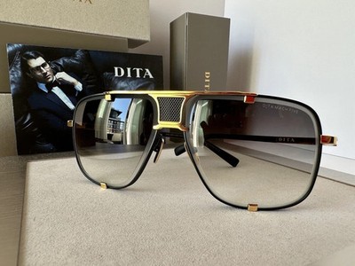 DITA MACH FIVE DRX 2087 Matte Black Yellow Gold Grey Gradient Lens