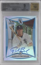 2008 Bowman Draft Prospects Chrome Refractor Gordon Beckham BGS 9 MINT Auto 1l7