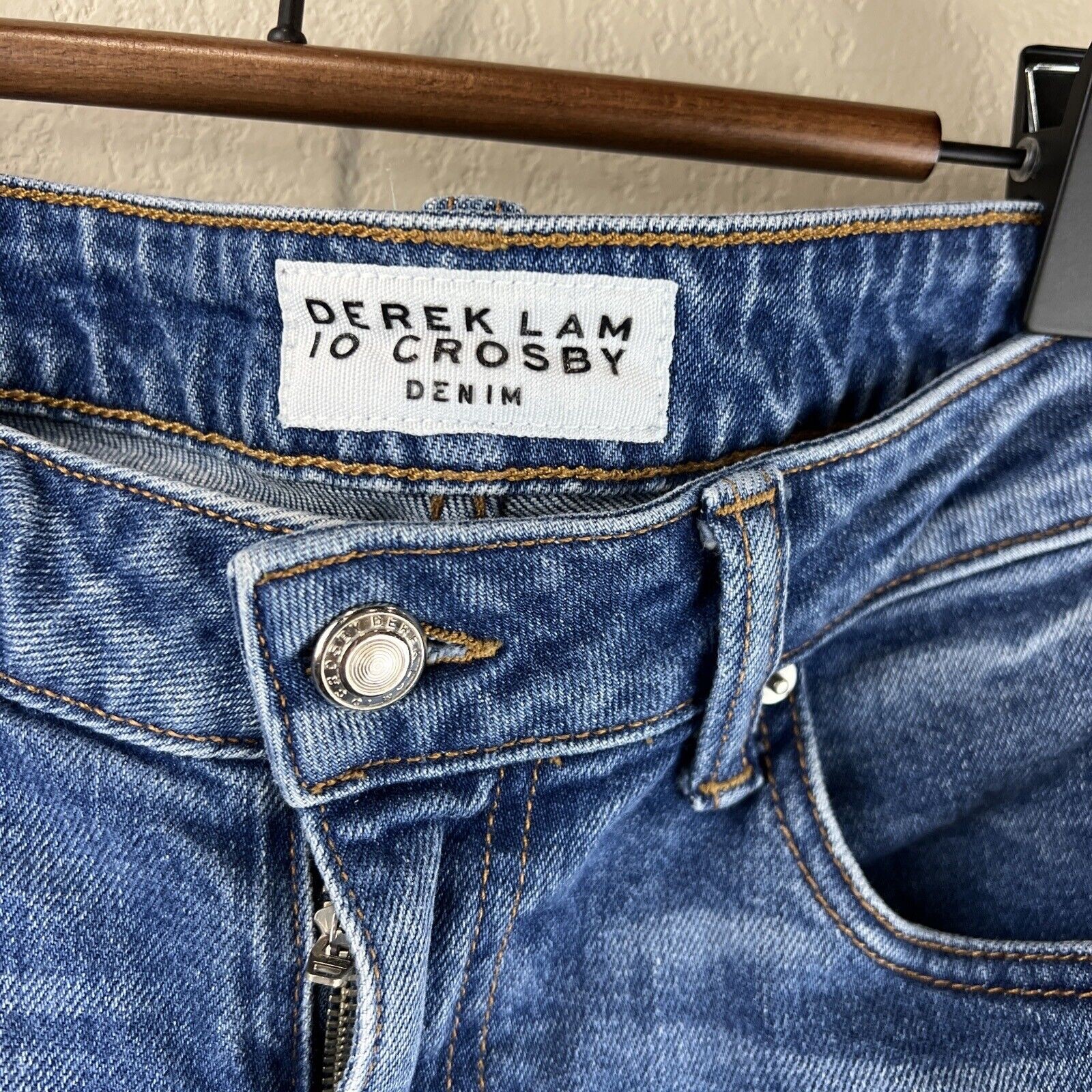 Derek Lam Jeans 27 Girlfriend Patchwork Frayed He… - image 6