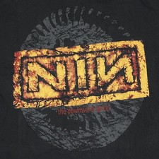 Nine Inch Nails Band The Downward Spiral 90s Vintage Tour Size L T-Shirt REPRINT