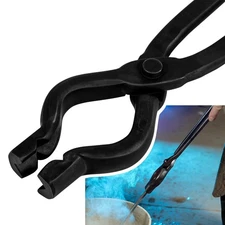 Yoursme 17" V-Bit Bolt Tongs Blacksmith Tongs Forge Tongs Blacksmith Wolf Jaw...