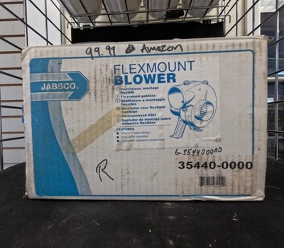 Jabsco 4 inch 250 CFM Flexmount Blower - 12V, 35440-0000