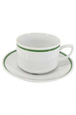 KAHLA Tasse und Unterteller Weiß Porzellan Klassisch Vintage Elegant