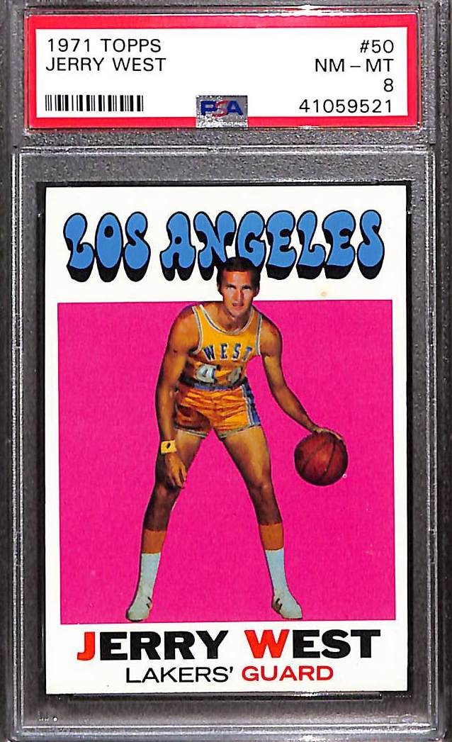 1971 TOPPS #50 Jerry West PSA 8 NM-MT 41059521 
