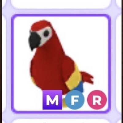 Adopt Me! Parrot Neon Mega Fly Ride (MFR) Virtual Game Item/Asset