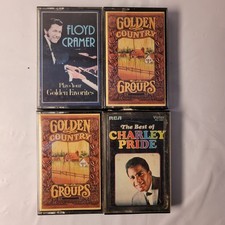 RCA Reader's Digest Cassette Tapes Lot Charley Pride Floyd Cramer Country Music