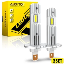 1/2Set AUXITO LED Headlights H1 High Low Beam Bulb Conversion Kit Super Bright W