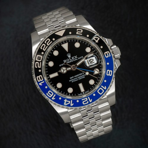 2024 Rolex GMT Master II Batgirl Black & Blue Jubilee Complete Set - 126710BLNR