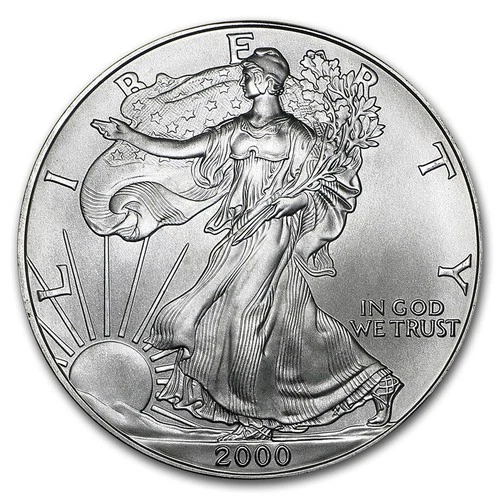 2000 American Silver Eagle - BU .999 Silver