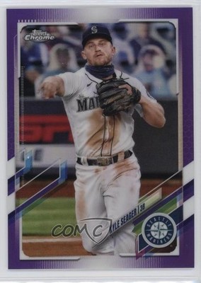 2021 Topps Chrome Purple Refractor 24/299 Kyle Seager #113 12pq