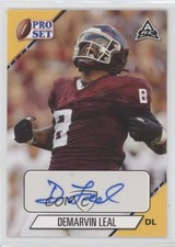 2021 Leaf Pro Set College Auto Gold DeMarvin Leal #PS-DL1 Auto 1t6s