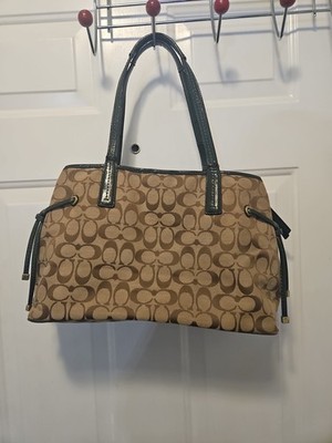 Coach Signature Python Stripe Carryall Shoulder Bag Handbag F24882