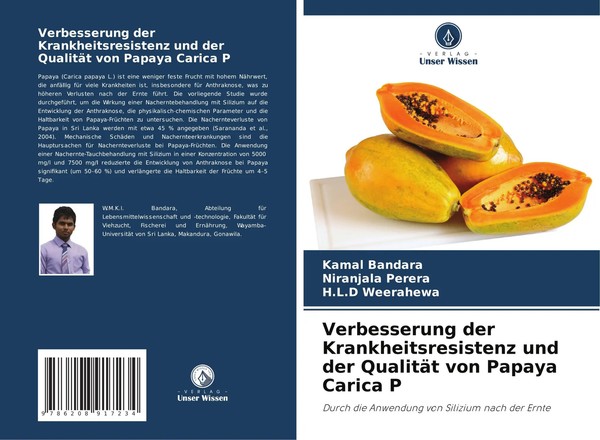 Verbesserung Der Krankheitsresistenz Und Der QualitäT Von Papaya Carica P Buch-image