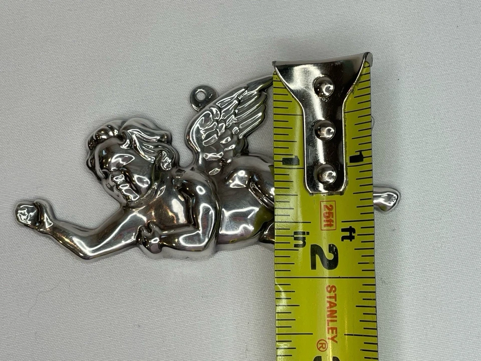 1982 Williamsburg KIRK STIEFF Silverplated Hanging Angel Christmas Ornament - Изображение 3 из 4