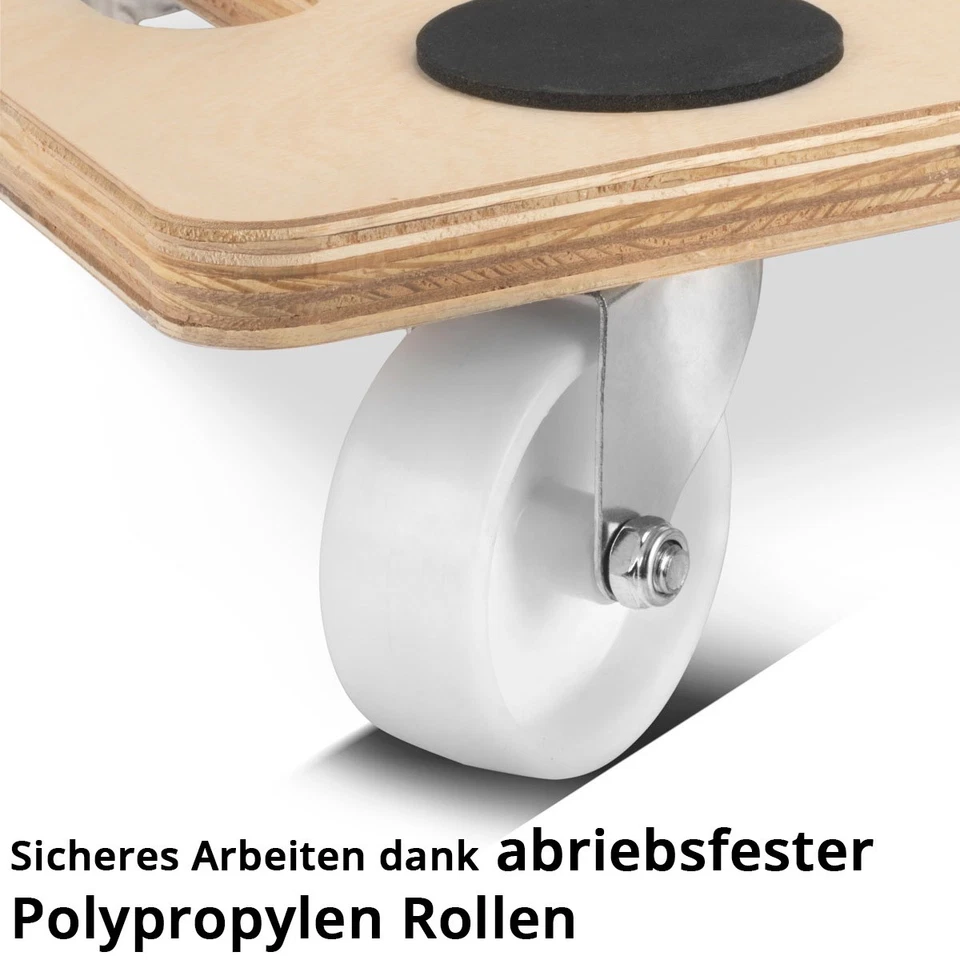 STAHLWERK Rollwagen 2er Set bis 250 kg 58x29 cm Transportroller Rollbrett - Bild 2 von 4