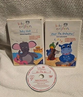 BABY EINSTEIN: BABY NOAH + MEET THE ORCHESTRA + ON THE GO DVD LOT