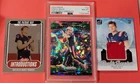 Drake Maye ROOKIE CARD GREEN PRIZM PSA 8 NM- MINT + ROOKIE SWEATER + ABSOLUTE RC