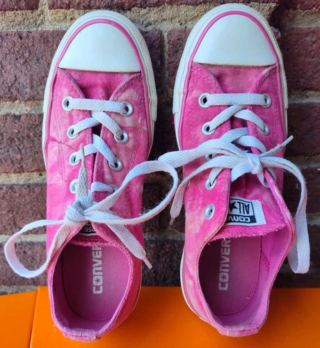 Sneakers Converse Chuck Taylor All Star ROSA basse donna 6 uomo 4 invecchiate