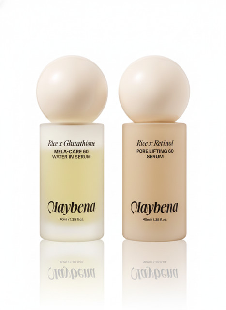 Maybena Rice Retinol Pore Lifting Serum 40ml+Glutathione Brightening Serum 40ml