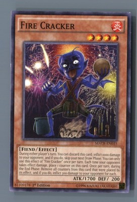 Fire Cracker MACR-EN035 Maximum Crisis Yu-Gi-Oh 1st Edition LP