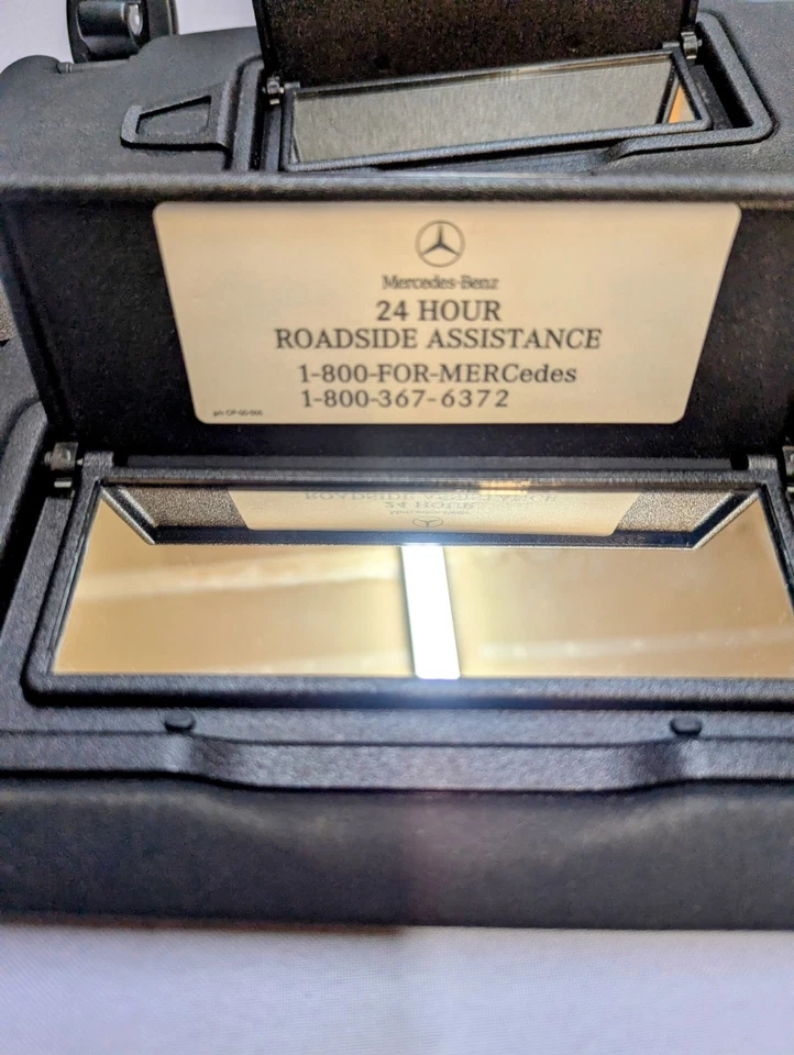 2010-2014 Mercedes-Benz C250 Sun Visor Set Pair Right & Left Black XWKS1 Foto 3 de 4