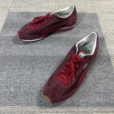 Puma Whirlwind Vintage Leather Performance Gym Sneakers Magenta Men 9.5  EU 42.5
