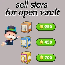 Monopoly Go sticker 150 Star Vault Opening Fast Delivery ⚡️