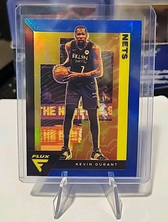 Kevin Durant 2020 Panini Flux Blue Prizm #14 Brooklyn Nets
