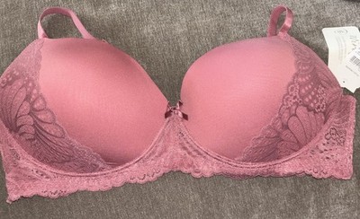 Pure Beauty By Rene Rofe Lightly Lined Wireless Bra Style 85033XH2 Size 44D