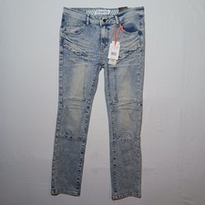 GSTR Boys Slim Fit Jeans Size 16 Acid Wash Double Knee 30X27