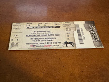 2016 Stanley Cup Finals Full Hockey Ticket Pittsburgh Penguins San Jose Sharks 2
