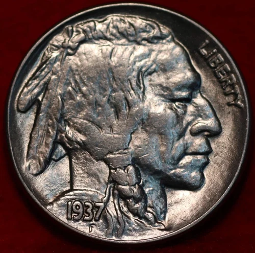 Uncirculated 1937 Philadelphia Mint Buffalo Nickel