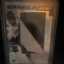 Upper Deck 2022-23 SP Game Used Banner Year Relics Cale Makar BYAS-CM Avalanche