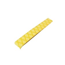 Tubo de envoltura termorretráctil de 1 metro 35 mm para empuñaduras de varilla estable encogimiento rápido amarillo