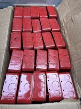 QTY 25 EATON RED 4-11/16" FIRE ALARM OUTLET ELECTRIC JUNCTION TP564RED